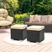 Moasis Set of 2 Outdoor Patio Rattan Ottoman Set - Set of 2