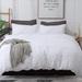 Seersucker Duvet Cover Set King Size, 3 Pieces (1 Duvet Cover 2 Pillow Cases)