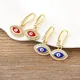 Nidin New Turkish Amulet Evil Eye Drop Earrings 4 Colors Lucky Charm Dangle Ear Hook Jewelry