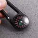 Mixed Colour Multifunctional Quick-Hook Snap Hook Survival Kit North Needle Compass Camping Compass