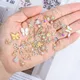 50Pcs 3D Mixed Style Luxury Zircon Diamond Nail Art Charms Hollow Dangle Piercing Jewelry Pendant