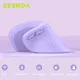 Seenda-Souris verticale ergonomique sans fil couleur violette Bluetooth 2.4g pour ordinateur