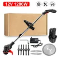 Portable Electric Grass Trimmer Handheld Lawn Mower Agricultural Household Cordless Weeder Garden