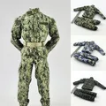 1/6 Russia U.S. Army Rangers Clothes Suits CHN Marine Corps Special Battle Camouflage Combat Uniform