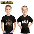 Animals Of Madagascar Lion Zebra Penguin Print Cute Kids T shirt Cartoon Baby Boys Girls Clothes