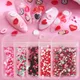 10g Mixed Soft Clay Slices Nail Art Decorations Lovely Cute Love Letter Lipstick Valentines Manicure