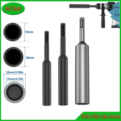 SDS Plus Ground Rod Driver 5/8 3/4" 17mm Steel Drill Bit Driver for Hammer Drilling Ground Rods