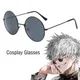 Lunettes de soleil rondes en métal noir vintage pour hommes et femmes lunettes de cosplay anime
