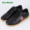 Chaussures Kung fu Tai Chi en cuir véritable pour homme et femme baskets de sport en cuir de vache