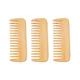 Peigne à Dents Larges en Bambou pour Femme et Homme Brosses à Cheveux Bouclées Anti-lèges Lissage