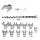 11Pcs 3/8 Inch Drive Crowfoot Wrench Spanner 10 To 22mm Metric Foot Open End Ratchet Wrenches Hand