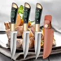 Couteau à désosser de cuisine portable EDC lame fixe couteau à fruits tranchant pour hacher