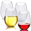 Verres à vin sans pied en plastique pour spiritueux vin rouge ou blanc dégustation de vin