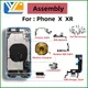 Housing For iPhone X XR Battery Back Cover Mid Case SIM Card Tray Side Button Assembly Soft Shell