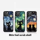 Coque de téléphone chat ciel étoilé pour Apple iPhone coque pour iPhone 15 Pro Max 13 14 Plus 12