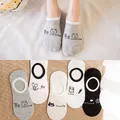 Summer Cotton Socks Cartoon Animal Head Woman boat Socks Invisible Silica gel slipper 1pair=2pcs