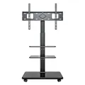 NEW DL-X10 height adjust 40kg 32"-75" LCD TV Floor stand trolley cart 1445mm with wheel brake white