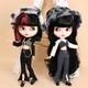 ICY DBS Blyth doll Outfits Cool Suit Leopard Print Hat Bra Pants Flared Trousers Bell Bottoms Anime