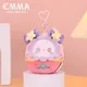 Porte-clé avec boîte à parfum porte-clé Emma pendentif en peluche décoration d'aromathérapie