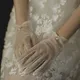 Wedding Bridal Gloves Lace Clothing Gloves Bridal Gown Mittens Gloves Mesh Bow Pearl Short Lace