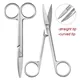 1pc Surgical Steel Makeup Scissors Piercing Forceps Clamp Tools Nostril Septum Tragus Belly Tongue