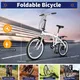 High Quality Aluminum 20 Inch Folding Bicycle 6 Speeds Bicycle Adjustable Outdoor Bicycles Carbon