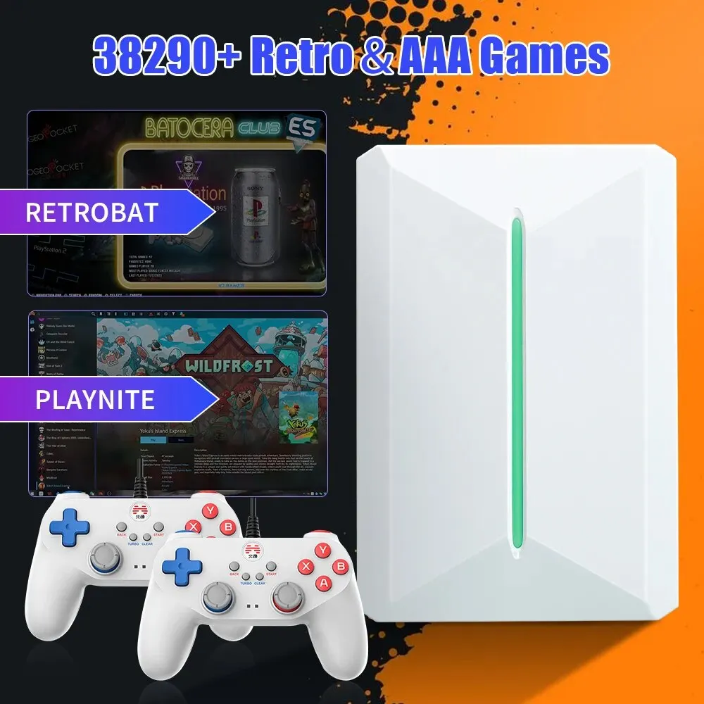 Retro bat & Playnite Gaming HDD Retro-Spiele konsole 38200 aaa & Retro-Spiele für Win PC/Laptop für ps3/ps2/wii/wiiu/ps1/n64/dc/mame/psp Image