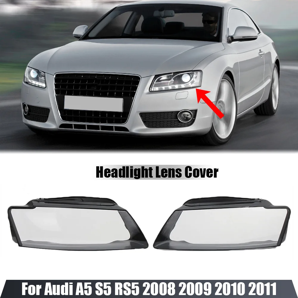 Für audi a5 s5 rs5 lampen schirme scheinwerfer abdeckung linse transparenter lampen schirm ersetzen den originalen lampen schirm