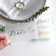 Blank Frosted Acrylic Wedding Place Card Rectangle Name Place Card Bridal/Baby Shower Guest Favours