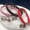 Weißer Knochen kragen schwarzes Leder niedlich rosa blau Truthahn Harajuku Vinatge coole Mode Party Hip Hop New Goth für Frauen Halsreif neu