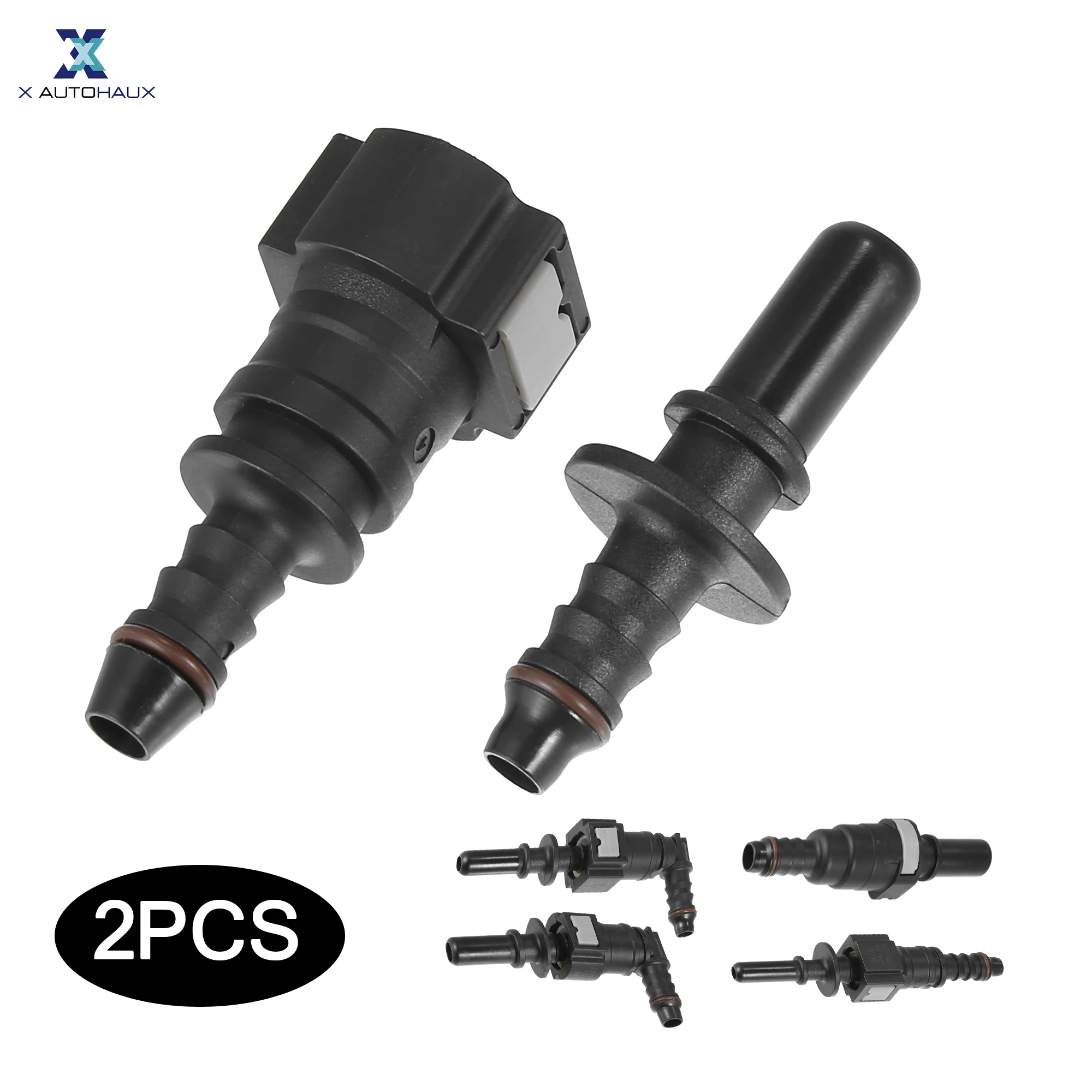 X Autohaux 8 mm 9,89 mm 9,49 mm 10,5 mm Kraftstoffleitungsschlauch Schnellverschluss-Anschluss Trennschlauch Kraftstoffleitungskupplung 6,3/7,89/11,8 mm Image