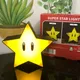 Super Mario Bros Lampe Super Star Licht führte Musik Nachtlicht Sound USB Lade Schreibtisch lampe