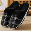 Große Größe 48 49 50 51 Männer Herbst Winter Zu Hause Warme Plüsch Hausschuhe Große Plus Indoor Schlafzimmer Casual Schuhe Pelzigen Nicht Slip Rutschen
