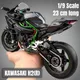 1/9 kawasaki h2r Ninja Spielzeug Motorrad Miniatur Druckguss Metall großes Modell Rennen Sound &