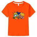 Kids Superzings T-Shirts for Girl Costume Super Zings Cartoon Casual Tshirt Children's Clothing 100%