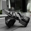 Hohe Qualität Große Größe männer sandalen aus echtem leder sandalen Männer im freien beiläufige schuhe Atmungsaktiv Fisherman Schuhe männer Strand schuhe