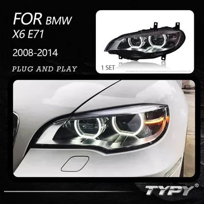 Typy autos chein werfer für bmw x6 e71 2012-2015 led auto lampen tagfahrlichter dynamische blinker