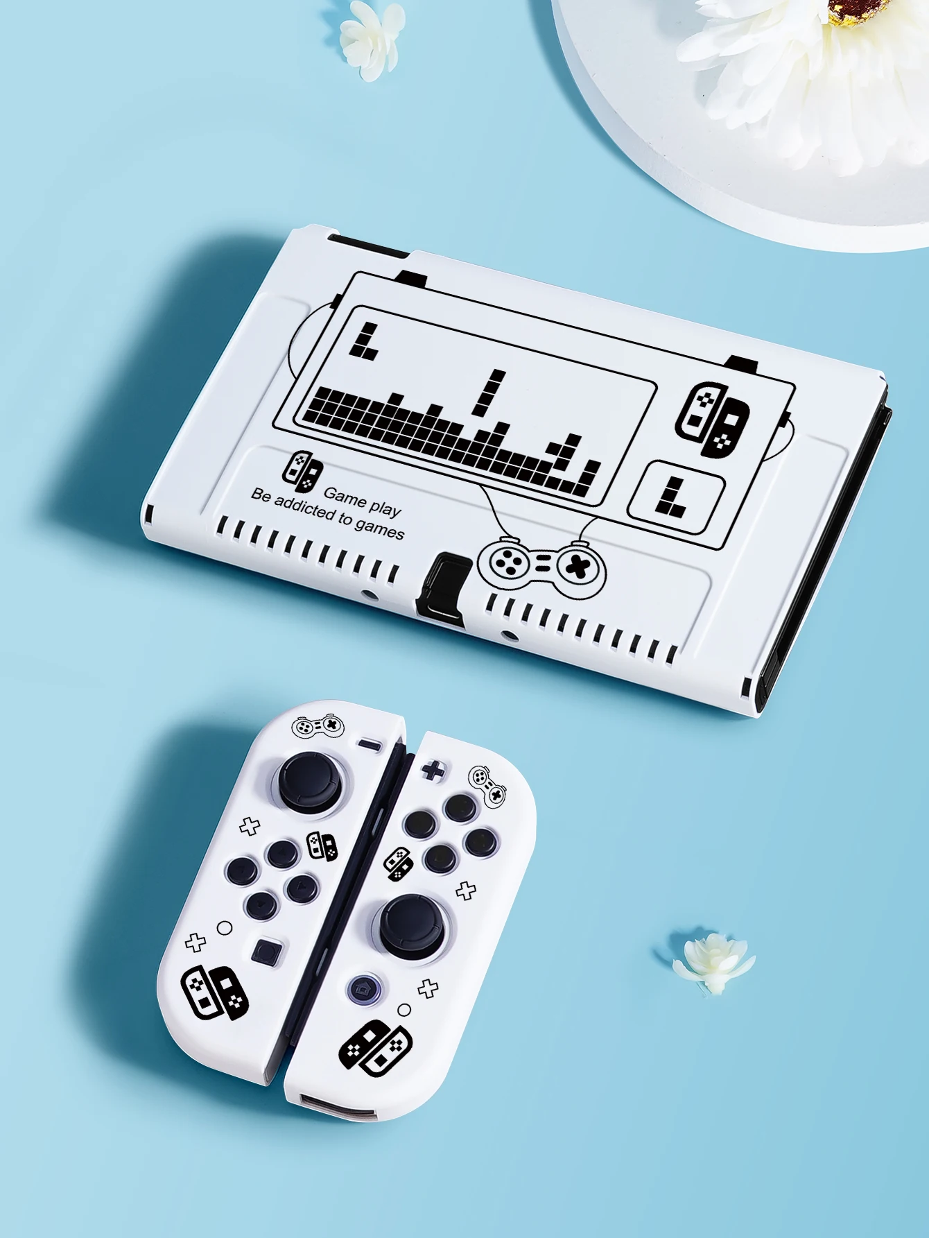 Spielmaschinenhülle für Nintendo Switch OLED, NS-Spielzubehör, tragbare trennbare Hülle für NS Joycon, Switch-Abdeckung Image