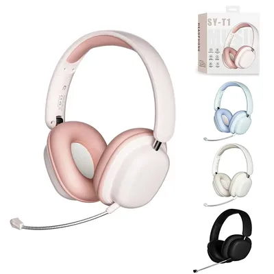 SY-T1 faltbare drahtlose Kopfhörer leichte Bluetooth 5,3 Kopfhörer steck bare Mikrofon Image