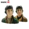 Haoye 1 Stück 1/6 1/9 Maßstab WWII Pilotenfiguren mit Hut Spielzeugmodell für RC Flugzeugzubehör Hobby Farbe Braun Armeegrün