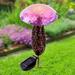 Hi-Line Gift Ltd. 16.4" Solar Powered Lawn Ornament Resin/Plastic in Pink | 16.4 H x 5.9 W x 5.9 D in | Wayfair 78417-B