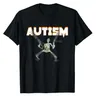 Autismo Skeleton Meme t-shirt Humor Funny Skull Print Costume di Halloween regali autismo