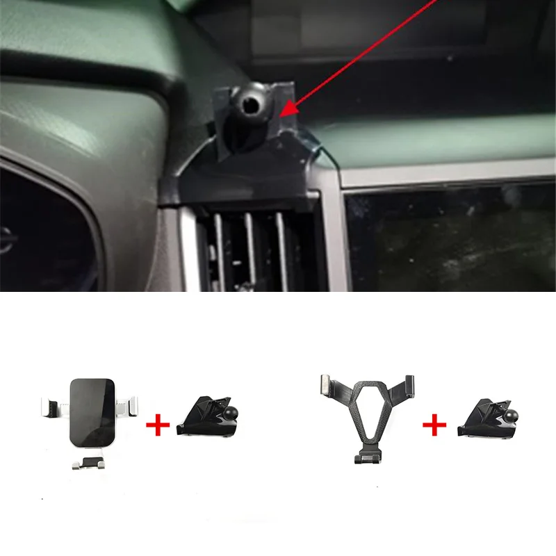 1Lot ABS Material Spezielle Auto Telefon Halter Feste Halterung Ständer Mobile Schwerkraft Verknüpfung Für 2019-2023 Subaru FORESTER SK Image