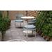 iSiMAR Paradiso Patio Dining Chair w/ Cushion, Metal in Gray | 29.9 H x 20.8 W x 20.8 D in | Wayfair 8084_LG_PP