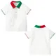 Sommer kinder Polo-Shirt Cartoon Bär Stickerei Shirts Kontrast Mädchen Tops Kurzarm T-shirt