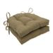 Winston Porter Monti Chino Indoor/Outdoor Chair Pad Polyester in Gray/Brown | 16 W in | Wayfair 617EA1776C244D6AA79FF8857A3F22A4