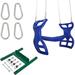 Swing Set Stuff Plastic Two Person Glider w/ Chains & Hooks Plastic in Blue | 91 H x 37 W x 17 D in | Wayfair SSS-0305-B