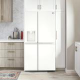 LG 27 Cu. Ft. Side-By-Side Refrigerator w/ Smooth Touch Ice Dispenser, Glass in White | 74 H x 35.88 W x 34 D in | Wayfair LRSXS2706W