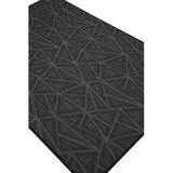 Gray 120 x 96 x 0.5 in Area Rug - Corrigan Studio® Refine Printed Floor Rug - Dark Geometrical Print Nylon | 120 H x 96 W x 0.5 D in | Wayfair