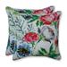 August Grove® Strathcona Flower Outdoor Throw Pillow Polyester/Polyfill blend | 16.5 H x 16.5 W x 16.5 D in | Wayfair